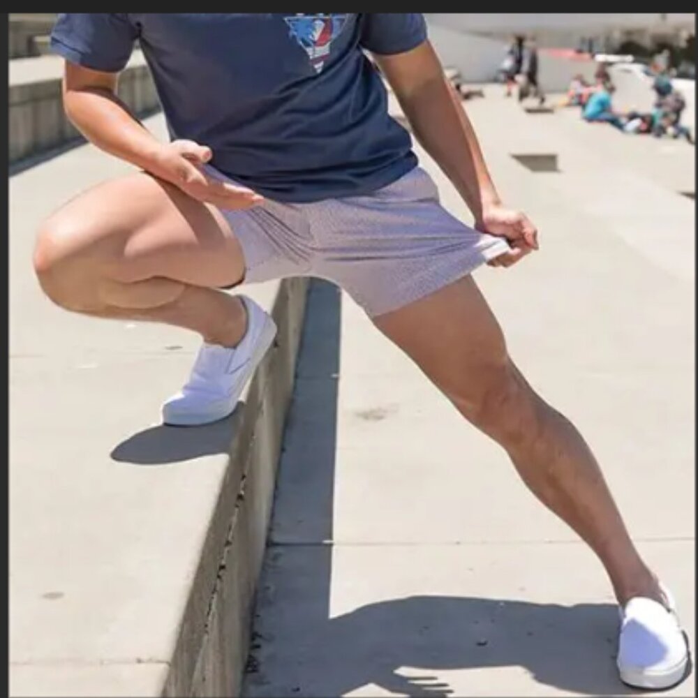 Chubbies The 508’s‎ Seersucker Shorts Red White Blue Stripe Patriotic Medium 5" - Picture 2 of 12